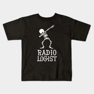 Dab dabbing skeleton radiologist Kids T-Shirt